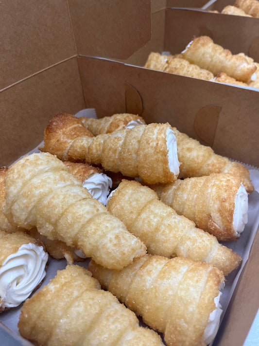 12 Pack Cream Horns